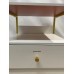 youyouplus White Wooden Bedside Table with 2 Drawers – Elegant Nightstand for Bedroom Storage and Home Decor