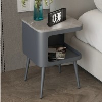youyouplus Modern Metal Bedside Table with Open Shelf – Stylish and Durable Nightstand for Bedroom or Living Room